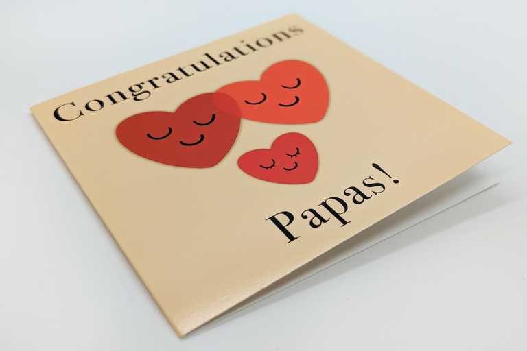 "Congratulations Papas!" card