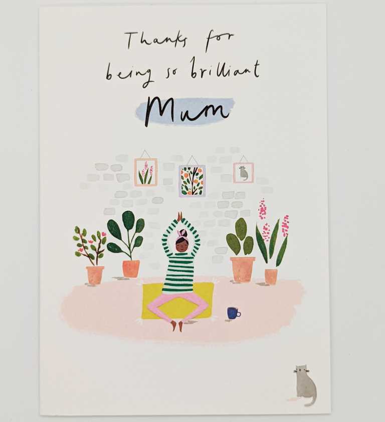 "Thanks for being so brilliant Mum" card